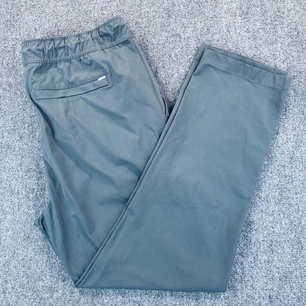 Vuori Meta Elastic Waist Pants Men's 2XL Charcoal Gray Tech Chino Commuter V463